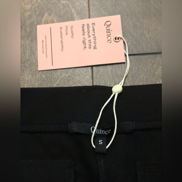 Quince Black Straight Leg Pants - Picture 4 of 8